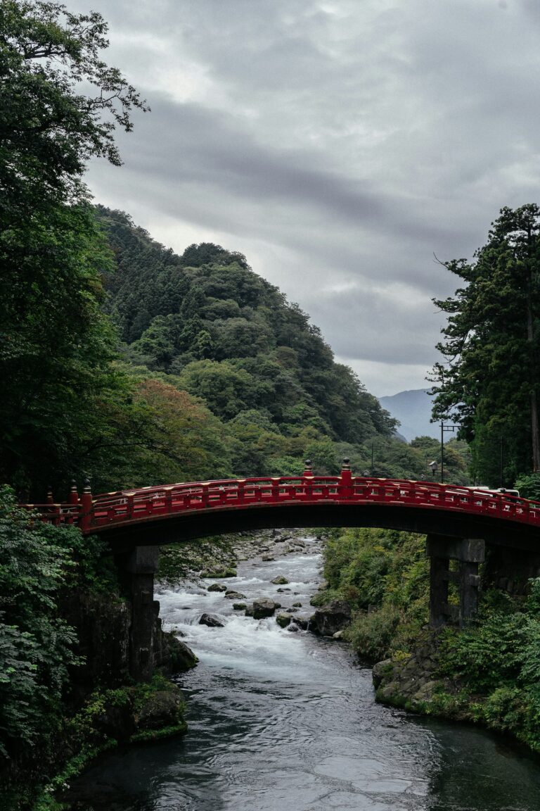 The Shinkyo Bridge over the Daiya River, Nikko